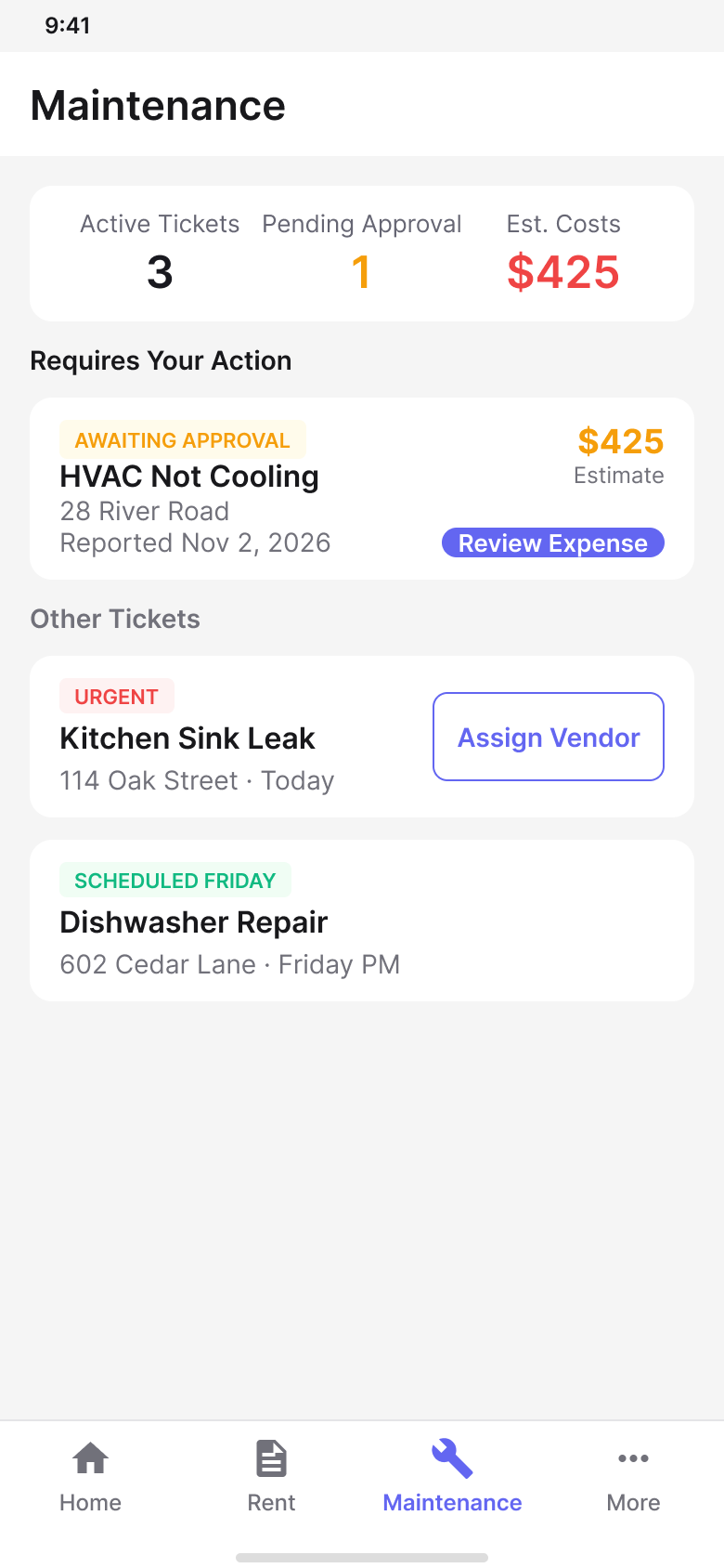 Android maintenance financial alert.
