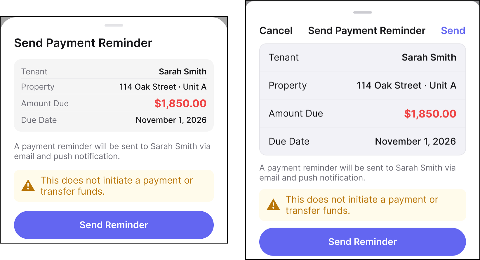 RentalHQ rent collection workflow evidence.