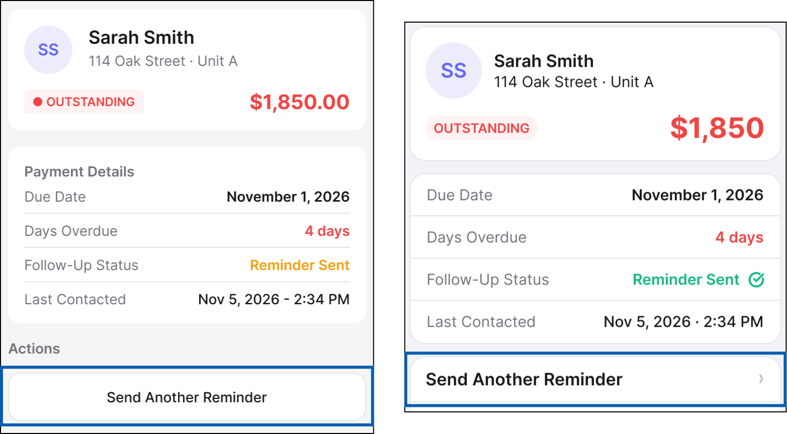 RentalHQ rent collection workflow evidence.